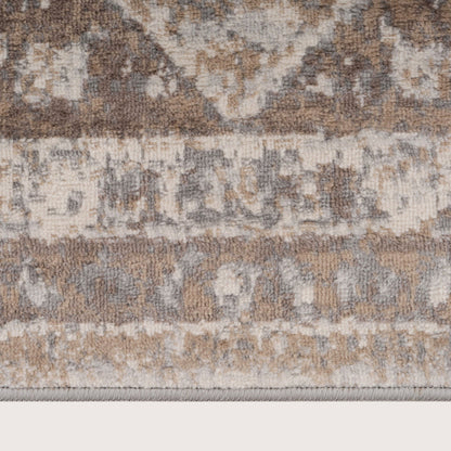 Chic Beige Area Rug | Distressed Design for Elegant Living Room Decor 5