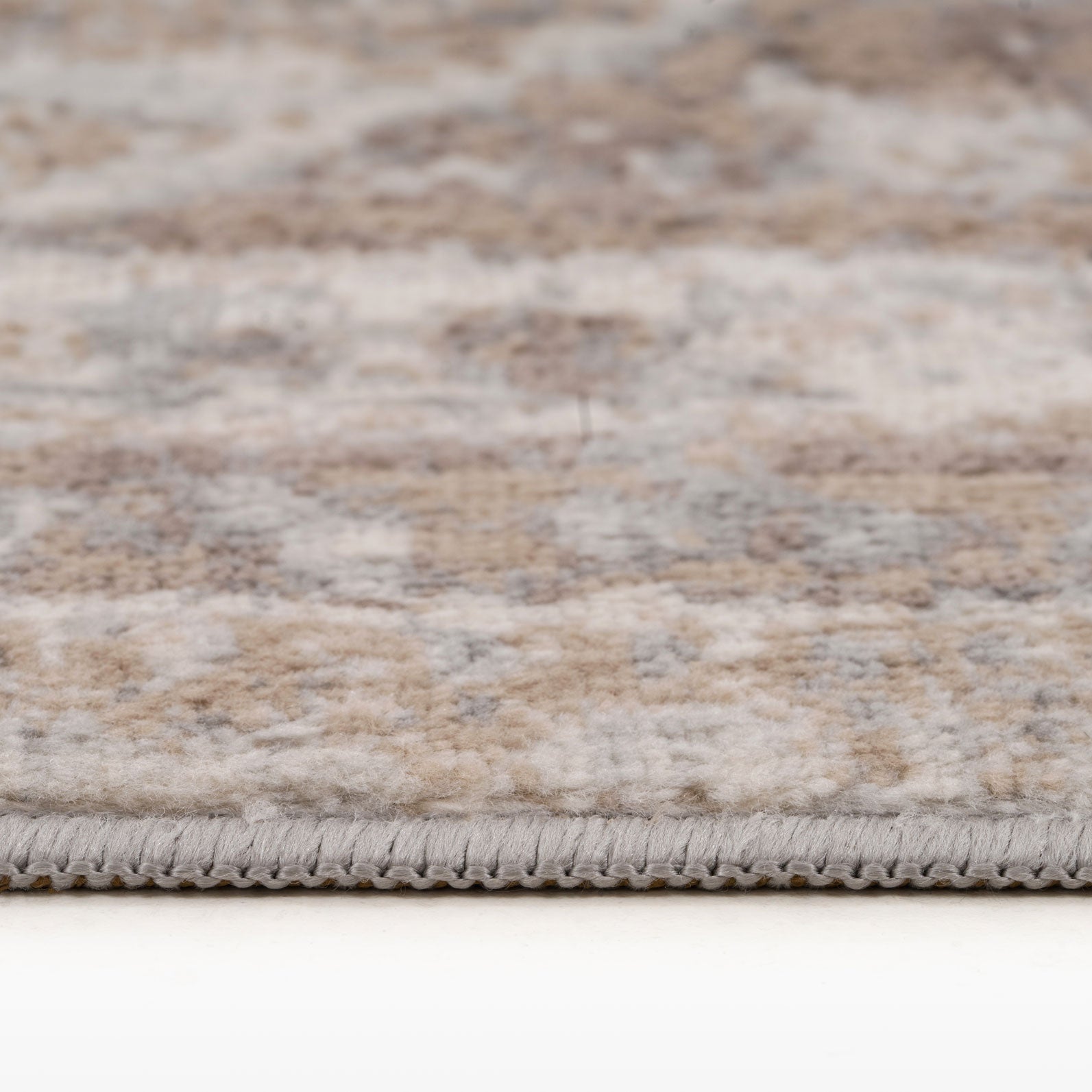 Chic Beige Area Rug | Distressed Design for Elegant Living Room Decor 6