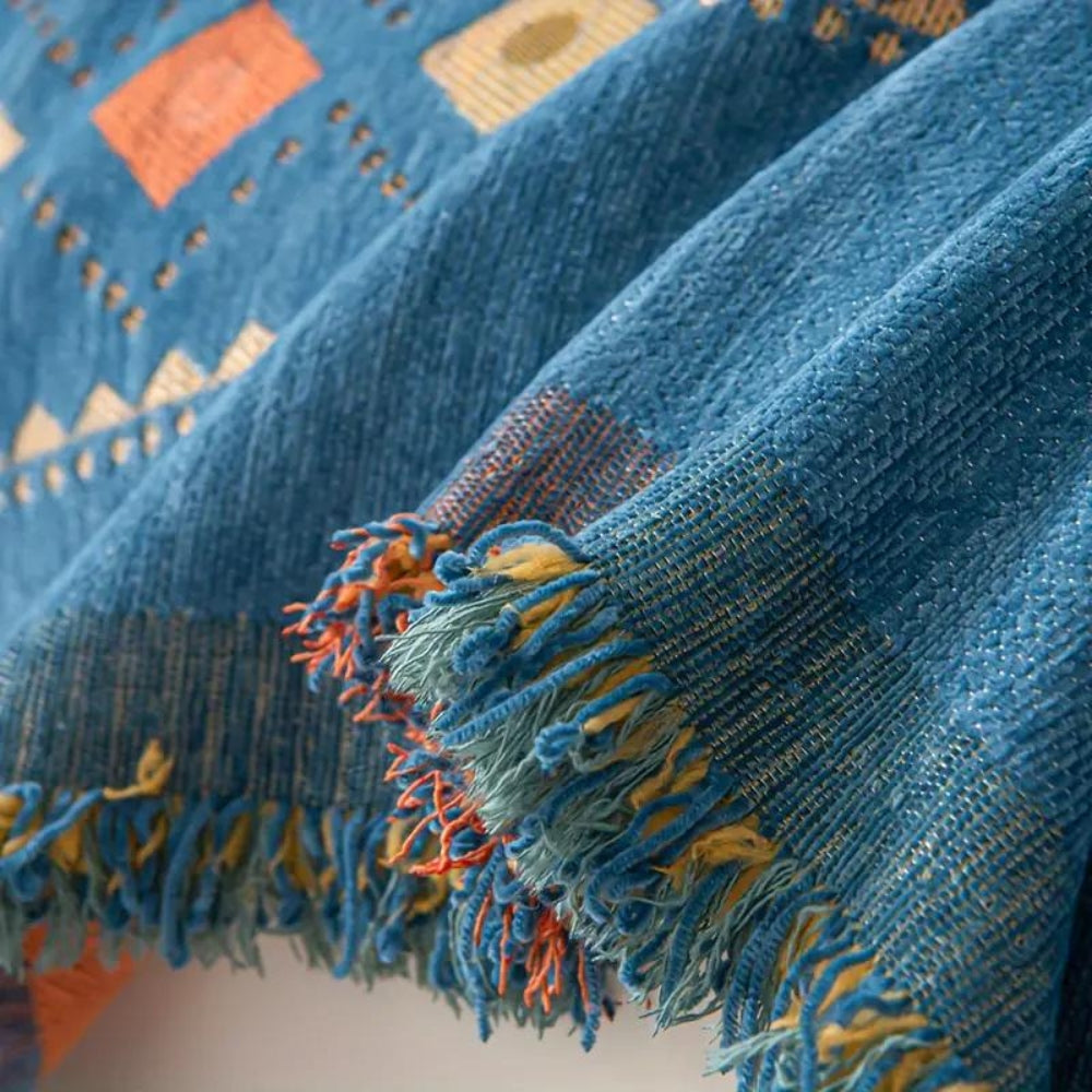 Chic Boho | Couch Cover with Non-Slip Design & Tassel Embellishments | Stylish Protection for Home Decor 6