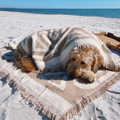 Chic Geometric Boho Sofa Cover with 360-Degree Protection | Stylish & Easy Maintenance for Pet-Friendly Homes 3