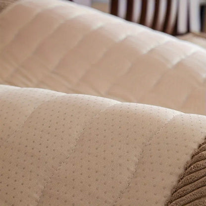 Chic Thick Plush Couch Cover | Soft Microfiber Slipcover with Non-Slip Backing | Pet-Friendly Protection for Furniture 5
