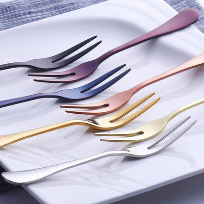 City Cutlery Series | Milan Fruit Fork with Vibrant Design | Perfect for Entertaining 1