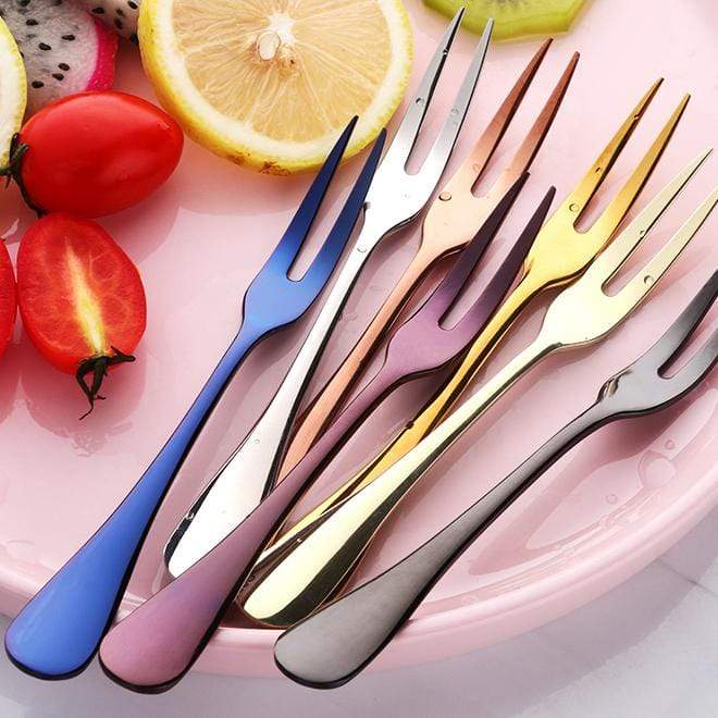 City Cutlery Series | Milan Fruit Fork with Vibrant Design | Perfect for Entertaining 2