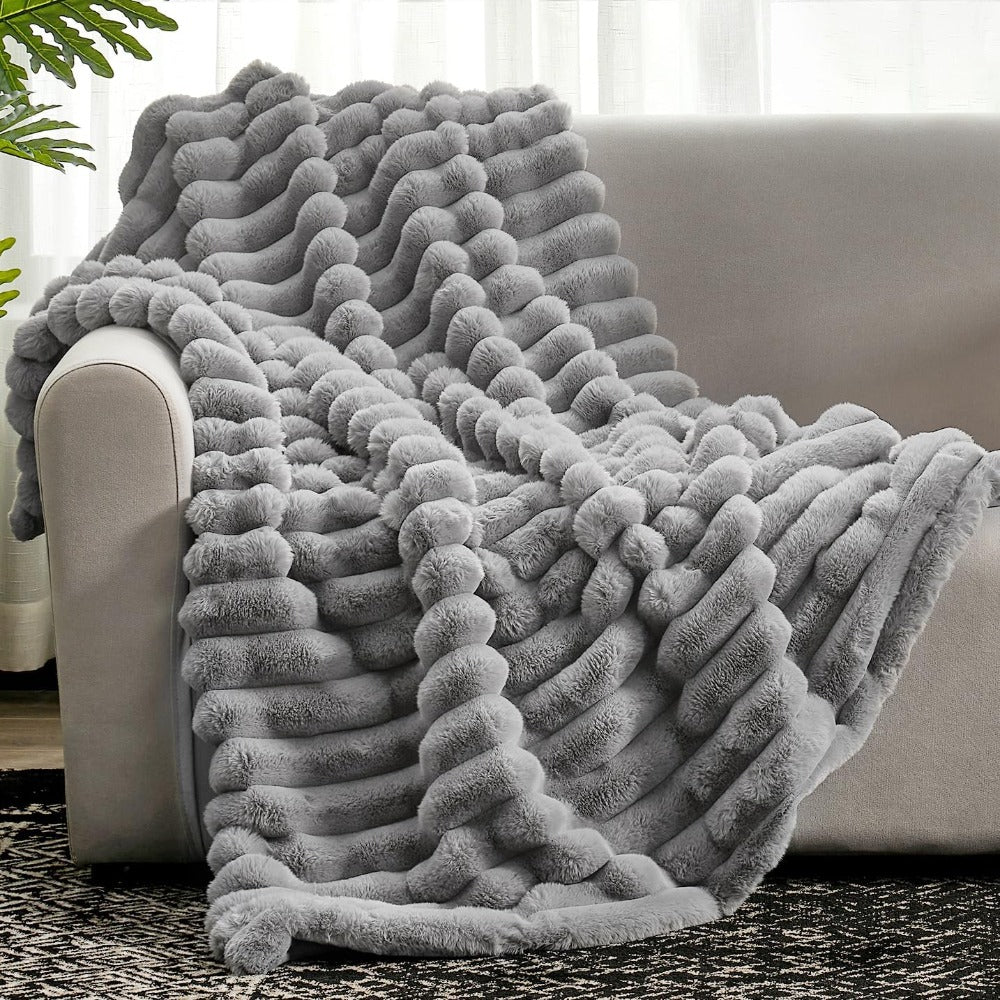 Cloud Nine | Textured Throw Blanket with Plush Softness | Versatile Comfort for All Seasons 1