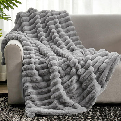 Cloud Nine | Textured Throw Blanket with Plush Softness | Versatile Comfort for All Seasons 1