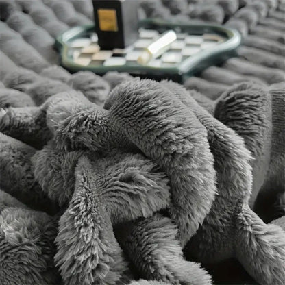 Cloud Nine | Textured Throw Blanket with Plush Softness | Versatile Comfort for All Seasons 4