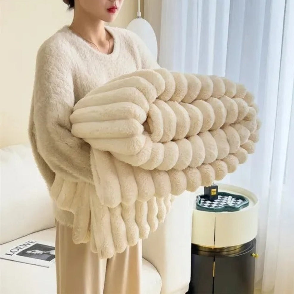 Cloud Nine | Textured Throw Blanket with Plush Softness | Versatile Comfort for All Seasons 7