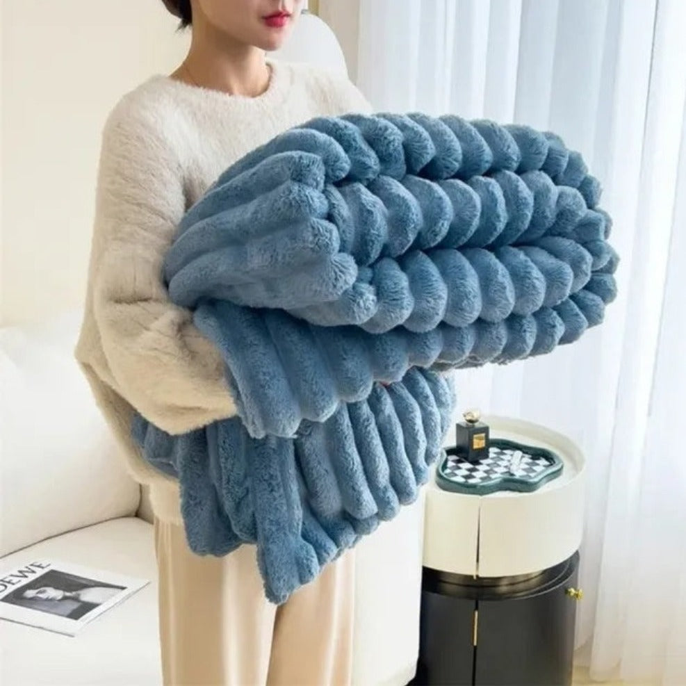 Cloud Nine | Textured Throw Blanket with Plush Softness | Versatile Comfort for All Seasons 9