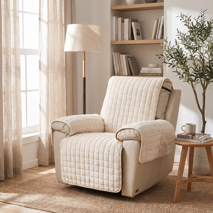 Comfort Cover | Quilted Recliner Chair Slipcover with Non-Slip Fit | Stylish Protection for Everyday Use 2