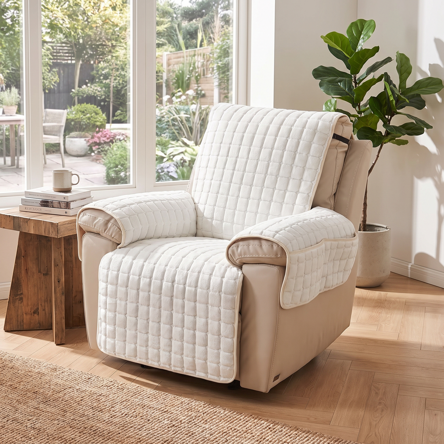 Comfort Cover | Quilted Recliner Chair Slipcover with Non-Slip Fit | Stylish Protection for Everyday Use 3