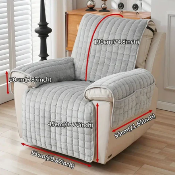 Comfort Cover | Quilted Recliner Chair Slipcover with Non-Slip Fit | Stylish Protection for Everyday Use 7