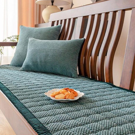 Comfort Essentials | Corduroy Couch Seat Pad with Soft Texture | Machine-Washable Cover for Everyday Comfort 1