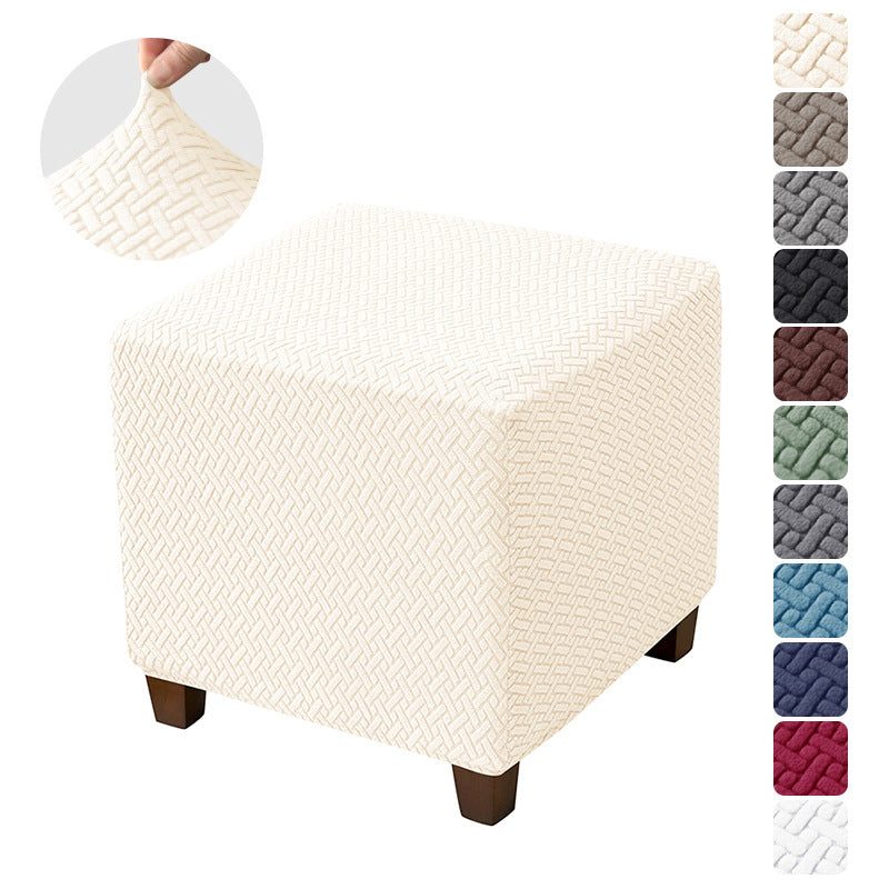 Comfort Haven | Ottoman Cover with Durable Fabric & Stylish Design | Pet-Friendly Protection for Your Furniture 1