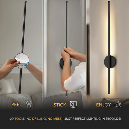 Contemporary Wireless Wall Lights | Adjustable Brightness Sconces for Indoor & Outdoor Versatility 3