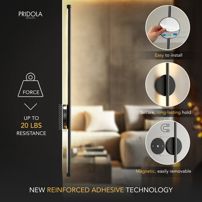 Contemporary Wireless Wall Lights | Adjustable Brightness Sconces for Indoor & Outdoor Versatility 4