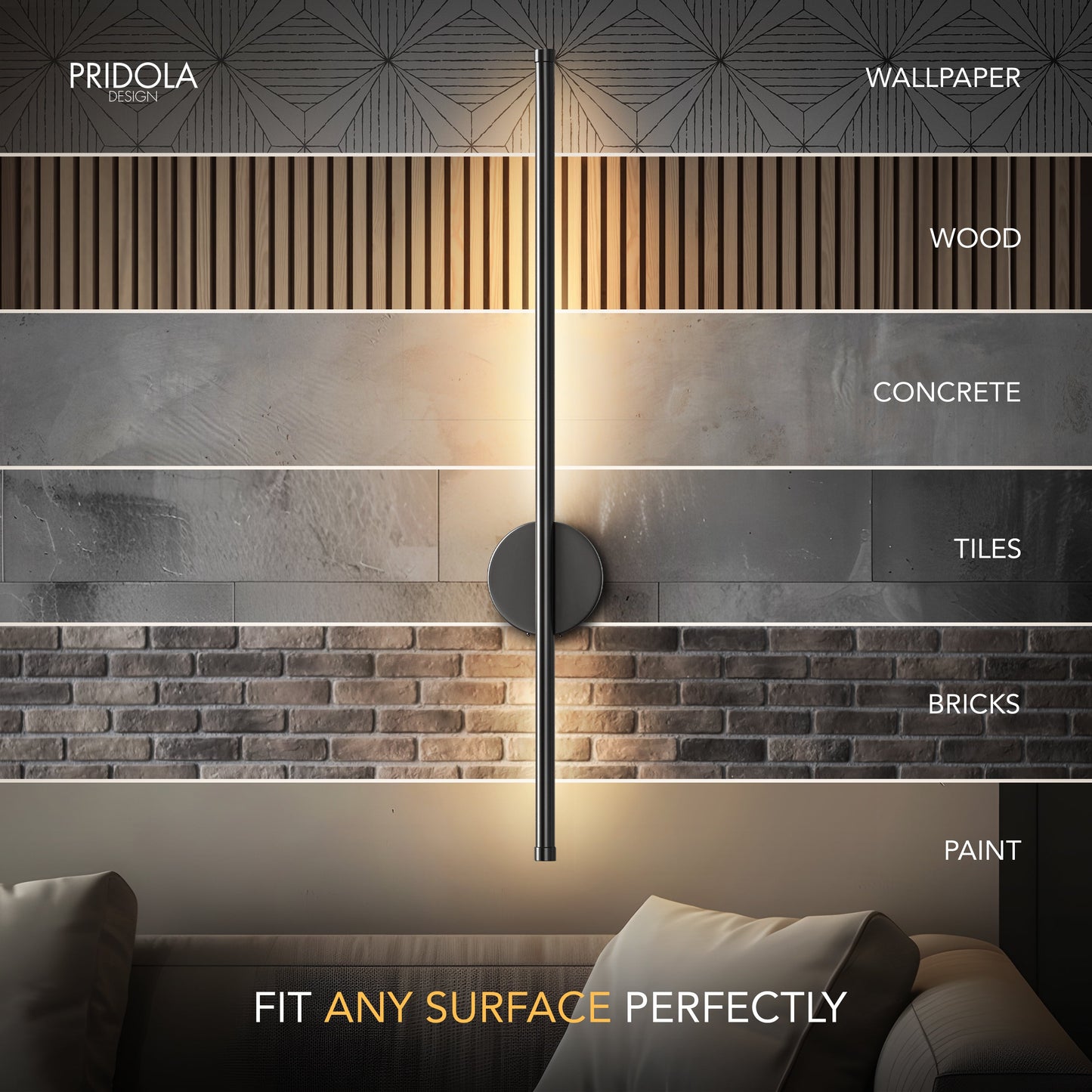Contemporary Wireless Wall Lights | Adjustable Brightness Sconces for Indoor & Outdoor Versatility 5