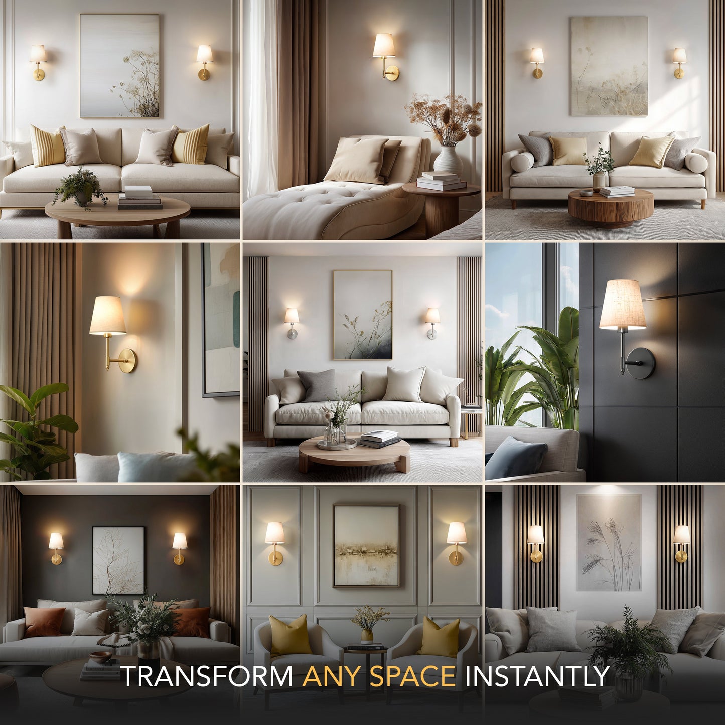 Contemporary Wireless Wall Sconce Lighting with Adjustable Brightness | Modern Design for Effortless Home Illumination 3