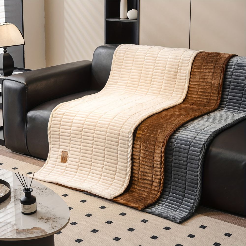Cosy Collection | Quilted Couch Cover Protector with Soft Microfibre Blend | Stylish Sofa Protection for Pets and Comfort 5