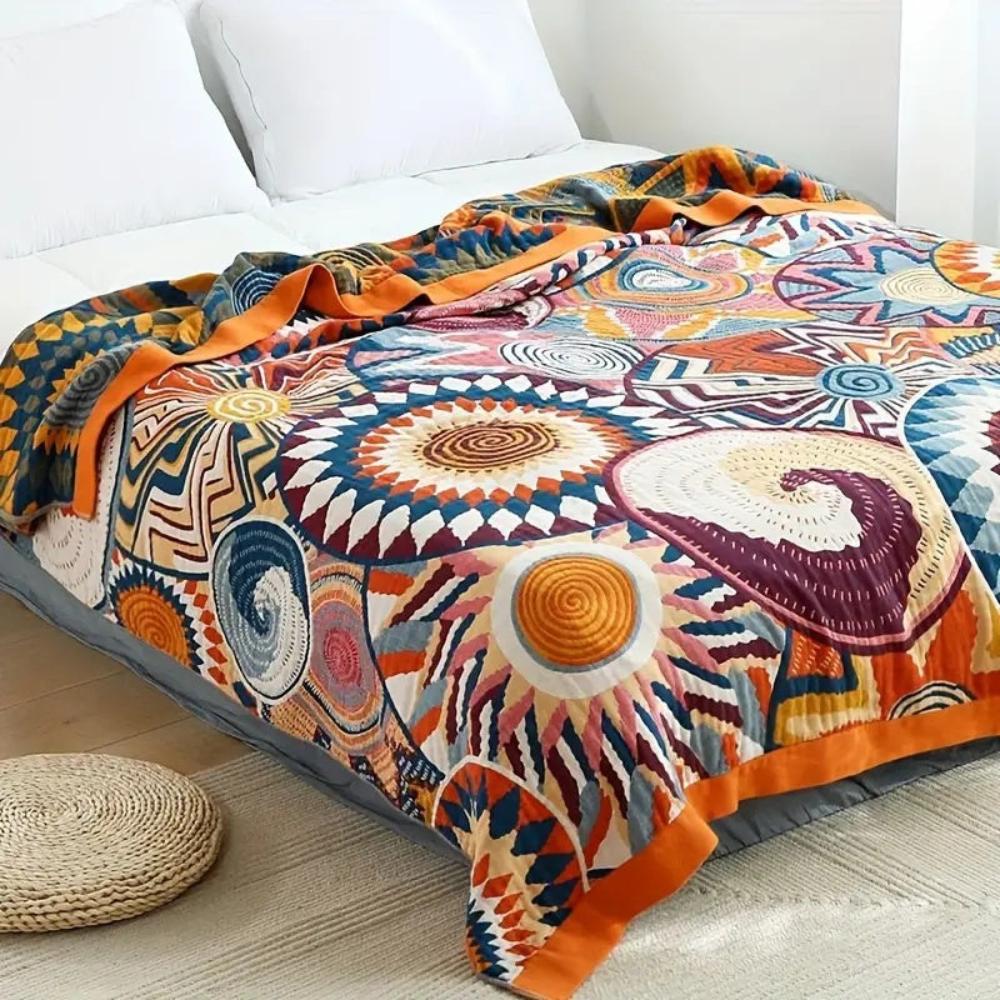 Cozy Comfort | Cotton Blanket with Lightweight Design | Versatile All-Season Throw for Home and Travel 0