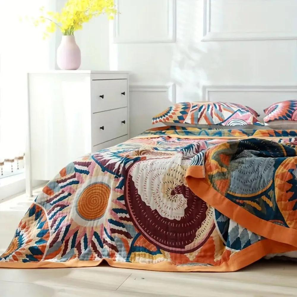 Cozy Comfort | Cotton Blanket with Lightweight Design | Versatile All-Season Throw for Home and Travel 1