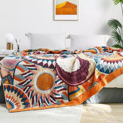 Cozy Comfort | Cotton Blanket with Lightweight Design | Versatile All-Season Throw for Home and Travel 3