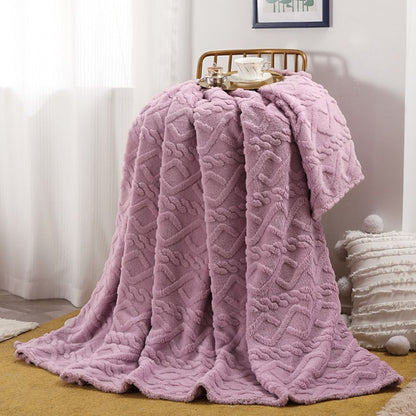 Cozy Haven | Plush Fleece Throw Blanket with Unique 3D Design | Ultimate Comfort for All Seasons 10