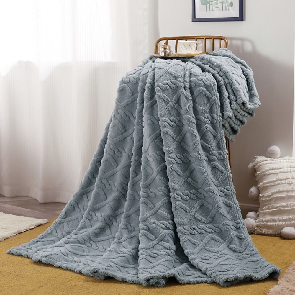 Cozy Haven | Plush Fleece Throw Blanket with Unique 3D Design | Ultimate Comfort for All Seasons 11