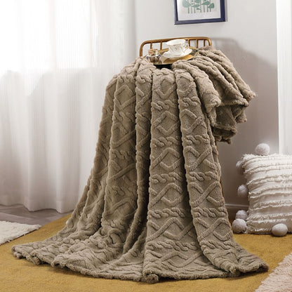 Cozy Haven | Plush Fleece Throw Blanket with Unique 3D Design | Ultimate Comfort for All Seasons 12