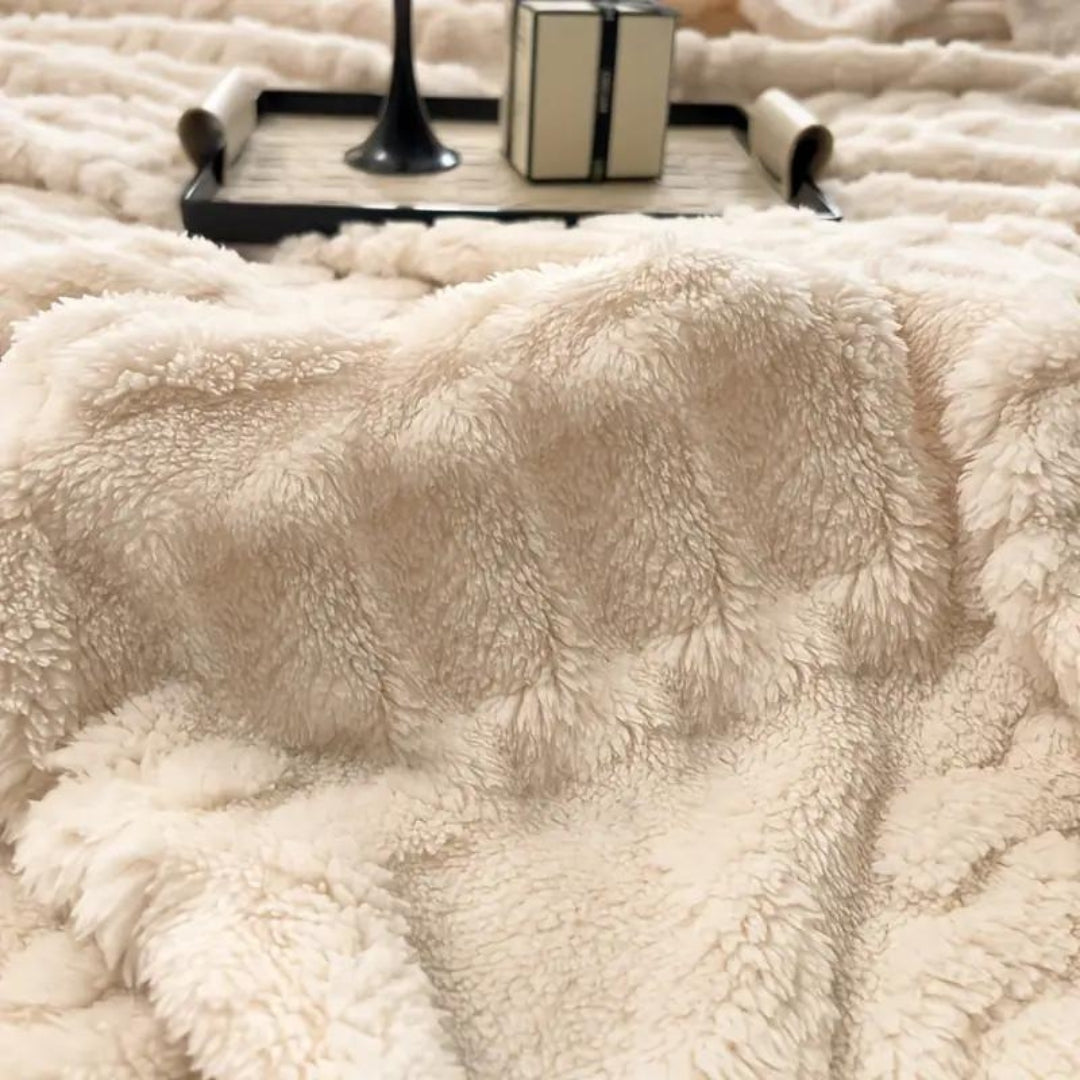Cozy Haven | Plush Fleece Throw Blanket with Unique 3D Design | Ultimate Comfort for All Seasons 4