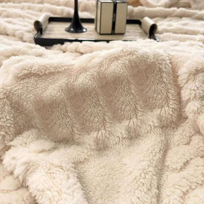 Cozy Haven | Plush Fleece Throw Blanket with Unique 3D Design | Ultimate Comfort for All Seasons 4