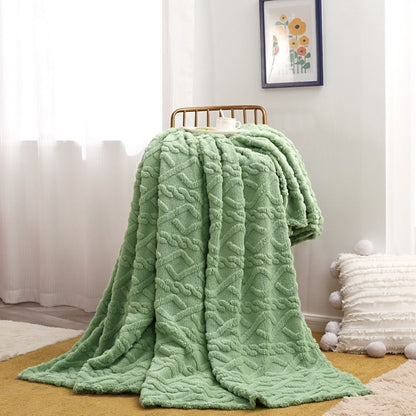 Cozy Haven | Plush Fleece Throw Blanket with Unique 3D Design | Ultimate Comfort for All Seasons 9