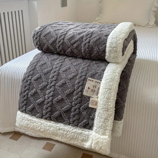 Cozy Haven | Reversible Throw Blanket with Plush Sherpa Softness | Year-Round Comfort for All Seasons 0