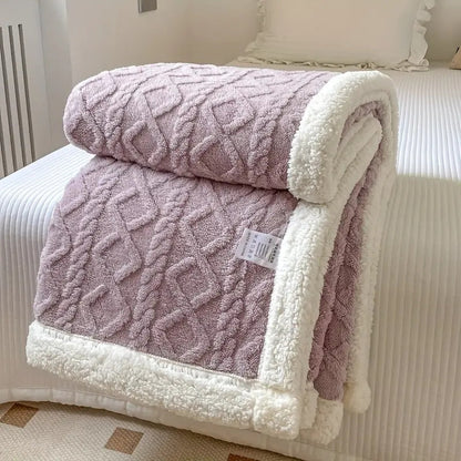 Cozy Haven | Reversible Throw Blanket with Plush Sherpa Softness | Year-Round Comfort for All Seasons 10