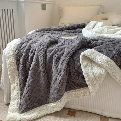 Cozy Haven | Reversible Throw Blanket with Plush Sherpa Softness | Year-Round Comfort for All Seasons 2
