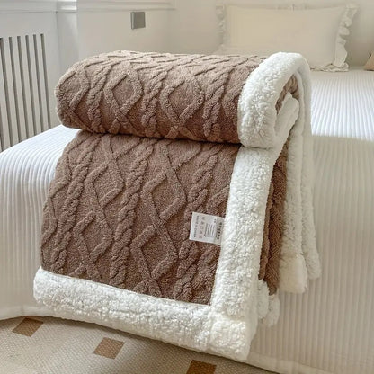 Cozy Haven | Reversible Throw Blanket with Plush Sherpa Softness | Year-Round Comfort for All Seasons 4