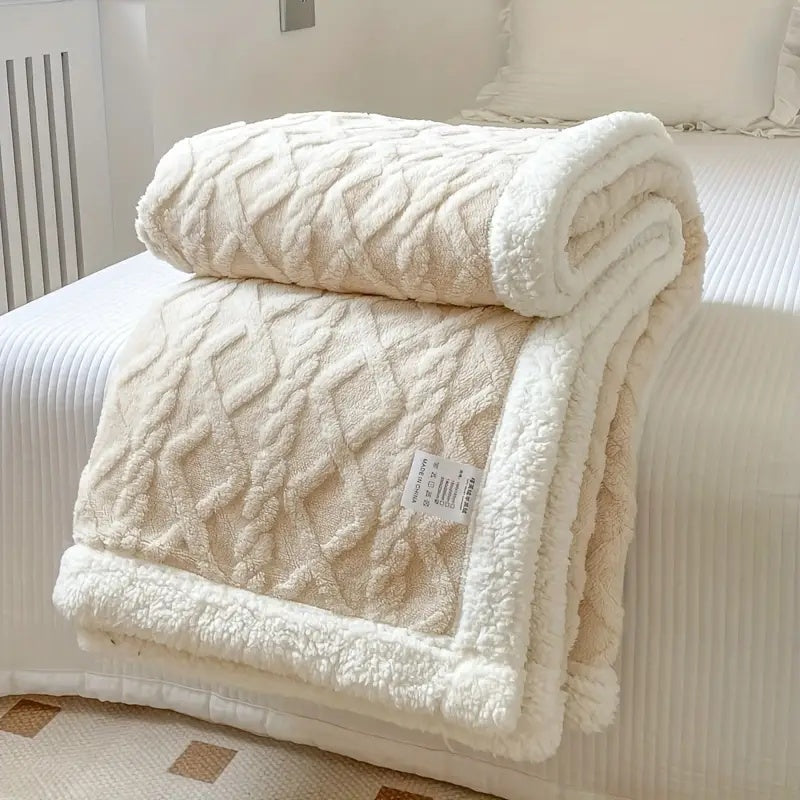 Cozy Haven | Reversible Throw Blanket with Plush Sherpa Softness | Year-Round Comfort for All Seasons 6