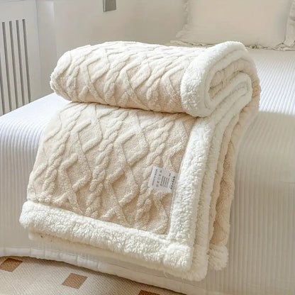 Cozy Haven | Reversible Throw Blanket with Plush Sherpa Softness | Year-Round Comfort for All Seasons 6