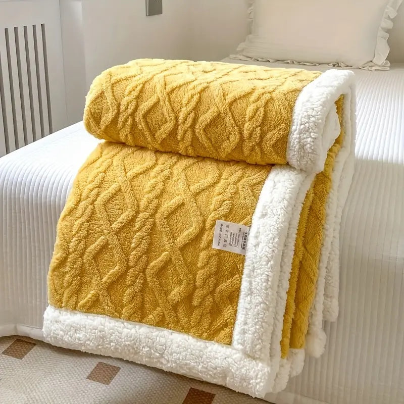 Cozy Haven | Reversible Throw Blanket with Plush Sherpa Softness | Year-Round Comfort for All Seasons 8
