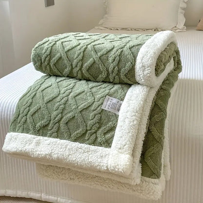 Cozy Haven | Reversible Throw Blanket with Plush Sherpa Softness | Year-Round Comfort for All Seasons 9