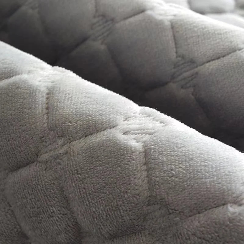 Cozy Home | Soft Flannel Sofa Cover with Anti-Slip Design | Warm Plush Protection for Your Furniture 4