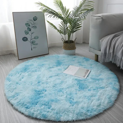 Cozy Plush Round Rug | Soft & Fluffy Mat for Living Room & Bedroom Comfort 7