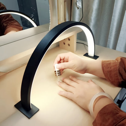 Crescent Moon | LED Desk Lamp with Adjustable Brightness & Color Temperature | Modern Metal Design for Eye-Care Illumination 2