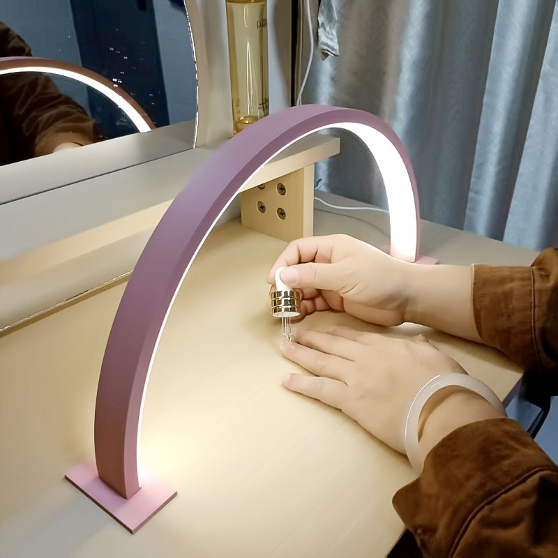 Crescent Moon | LED Desk Lamp with Adjustable Brightness & Color Temperature | Modern Metal Design for Eye-Care Illumination 3