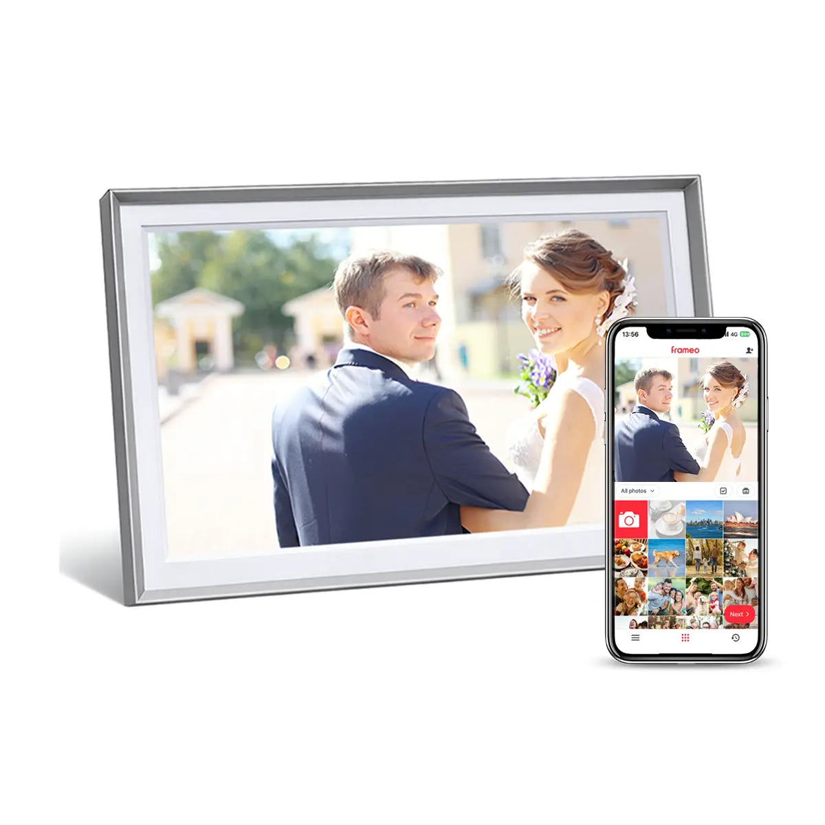 Digital Photo Frame | 15.6 Full HD Display with 32GB Storage | WiFi Enabled for Easy Sharing 13