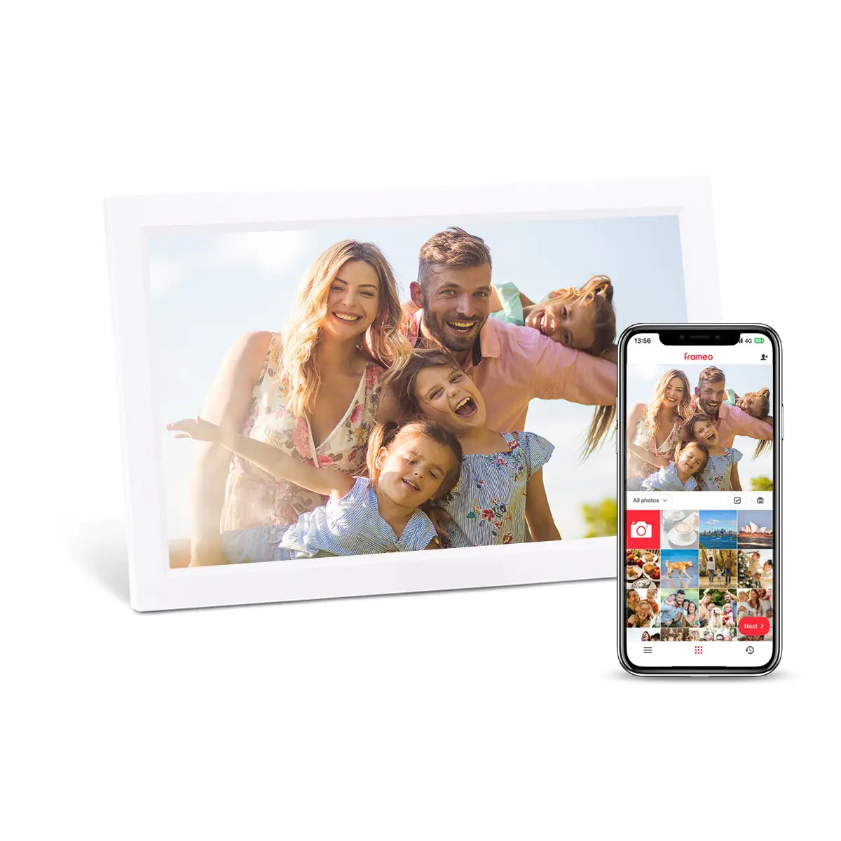 Digital Photo Frame | 15.6 Full HD Display with 32GB Storage | WiFi Enabled for Easy Sharing 9