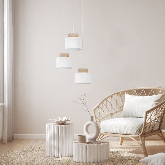 Duo Collection | Natural Jute Pendant Light with Colorful Shades | Eco-Friendly Design for Cozy Kitchen Lighting 0