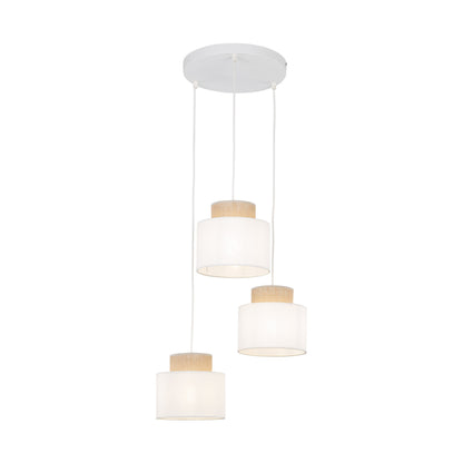 Duo Collection | Natural Jute Pendant Light with Colorful Shades | Eco-Friendly Design for Cozy Kitchen Lighting 5