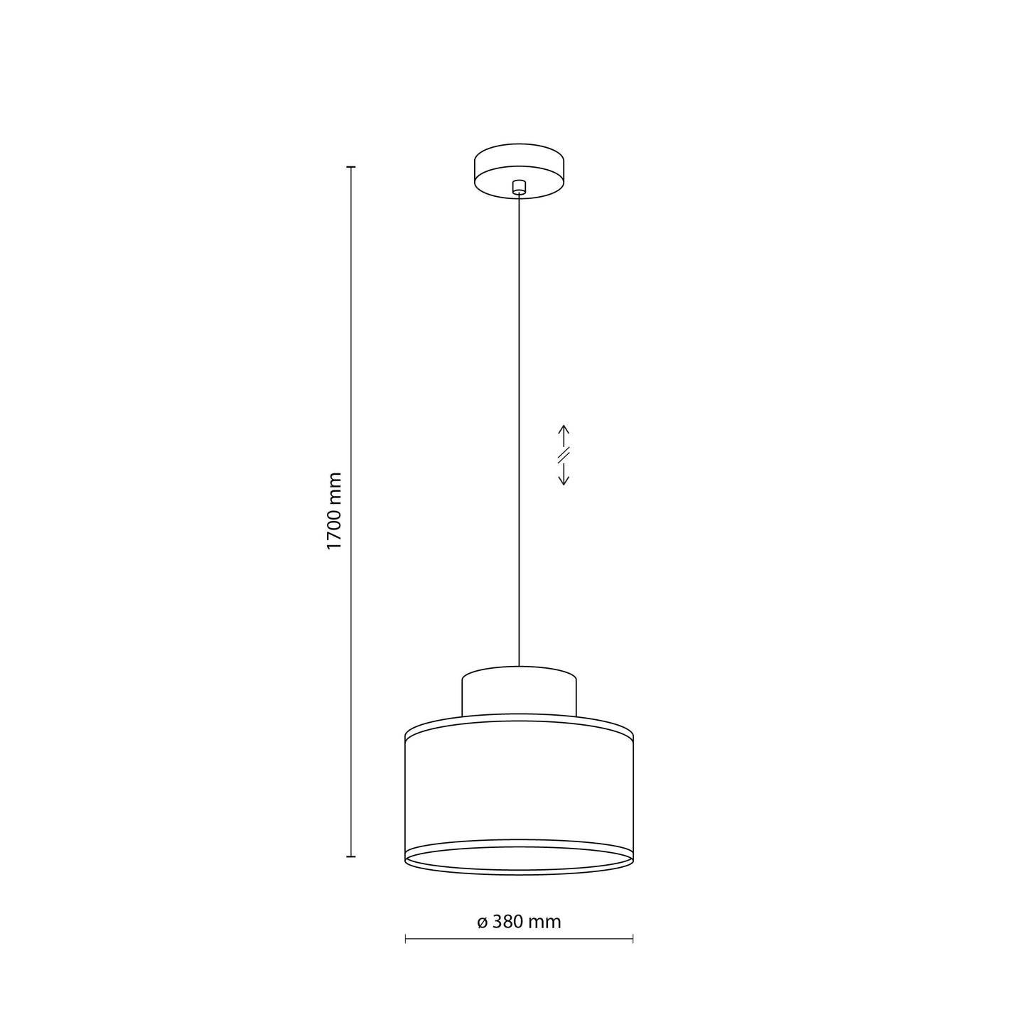 Duo White | Scandinavian Pendant Ceiling Light with Woven Jute Accent | Adjustable Height for Warm Ambient Glow 7