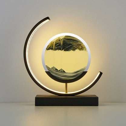 Dynamic Motion Art | LED Table Lamp with 360° Rotation & Elegant Design | Unique Nightstand Lighting for Relaxation 10