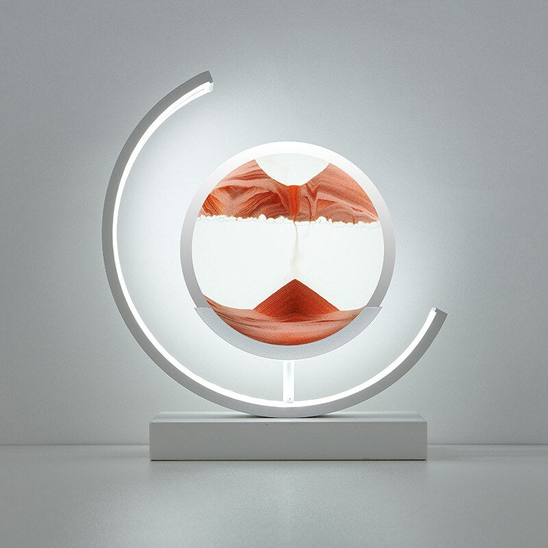 Dynamic Motion Art | LED Table Lamp with 360° Rotation & Elegant Design | Unique Nightstand Lighting for Relaxation 14